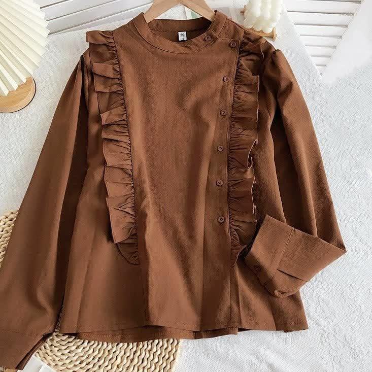 Murah Vallina Outfit - Candis Blouse Atasan Baju Wanita Muslim Korean Style