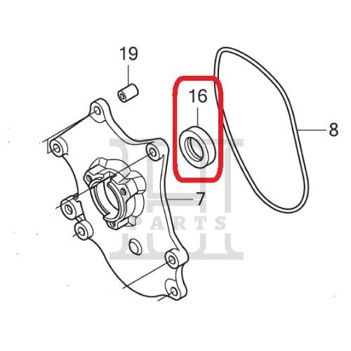 SEAL MAGNET KREK KRUK KANAN OIL SEAL 20.8X32X6 VARIO 110 ADV PCX VARIO 125 150 160 ESP 91201-K59-A11 ASLI ORIGINAL AHM HGP HONDA