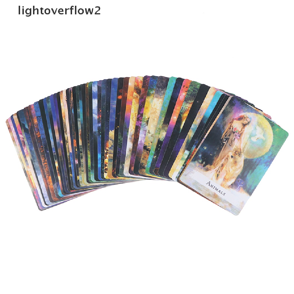 (lightoverflow2) 48pcs Kartu Tarot Ramalan Untuk Pesta