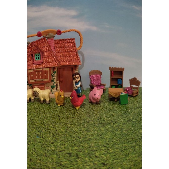 Mainan Rumah-Rumahan Disney Animators Belle House Ori Preloved