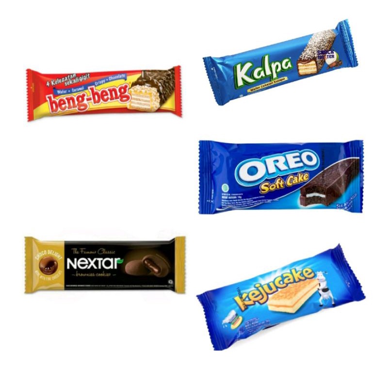 

Beng beng/ Blastoz/ Oreo/ Nextar/ Slai Olai/ Nabati/ Better isi 5pcs