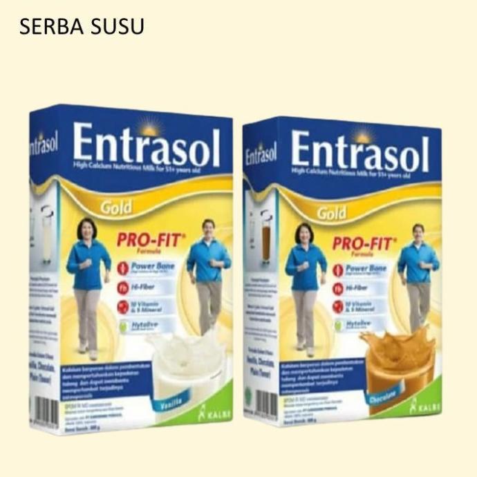 

[ COD ] Susu Dewasa, Lansia ENTRASOL Gold 600gr, FREE PACKING DOOS TEBAL