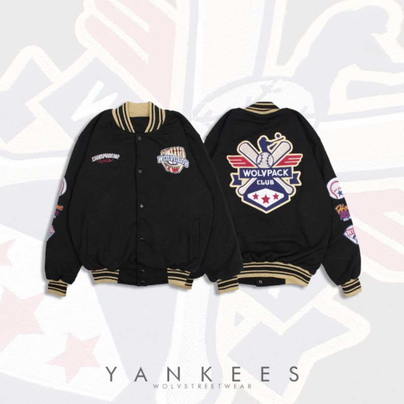 VARSITY JACKET WOLV STREETWEAR YANKEES SERIES