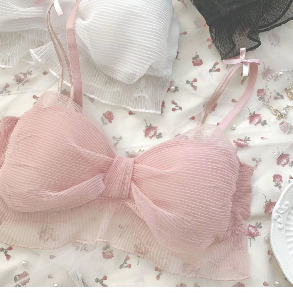 Pakaian dalam hati remaja wanita dada kecil mengumpulkan bra gadis Jepang tanpa cincin baja untuk me