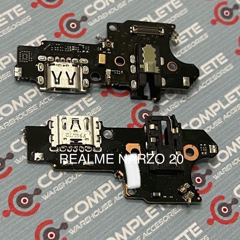 BOARD CAS REALME NARZO 20 / PCB CHARGER REALME NARZO 20 ORIGINAL