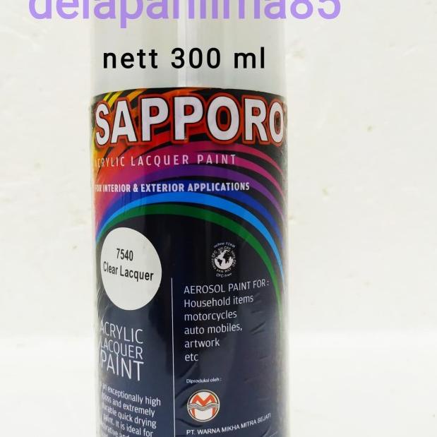 Sapporo Paint Clear 7540/Clear Gloss/cat semprot/pylox/pylok/pilok
