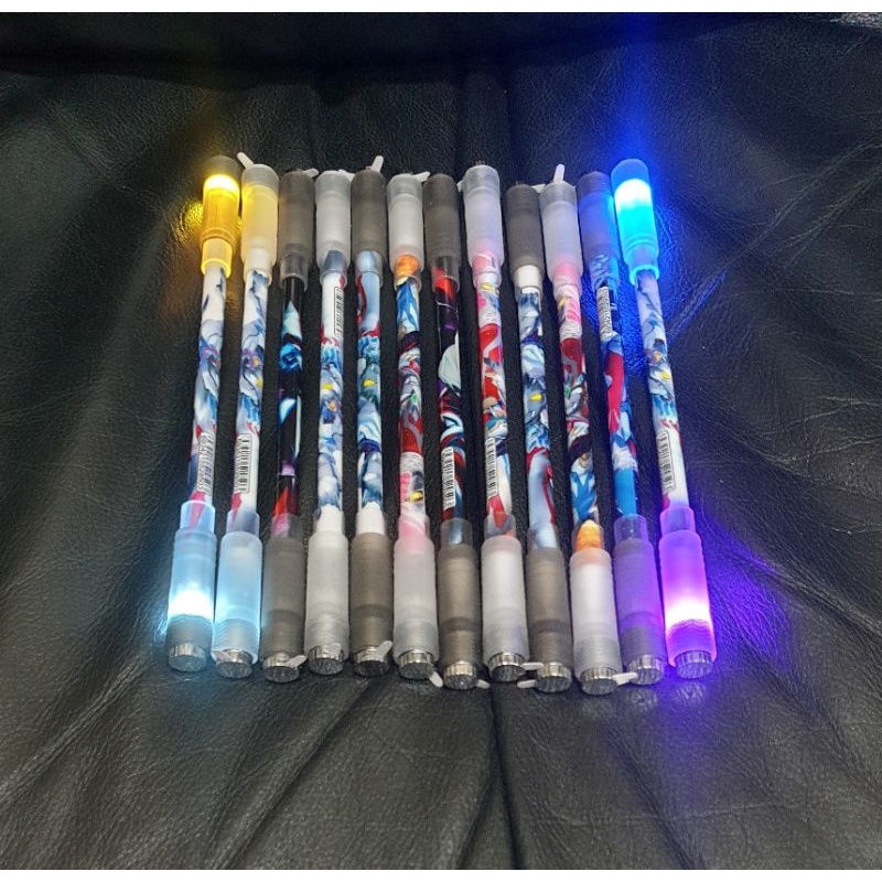 LED ULTRA MAN SPINNING PEN / PEN PUTAR / PEN AJAIB / PEN ANTI STRESS / PEN BALANCE