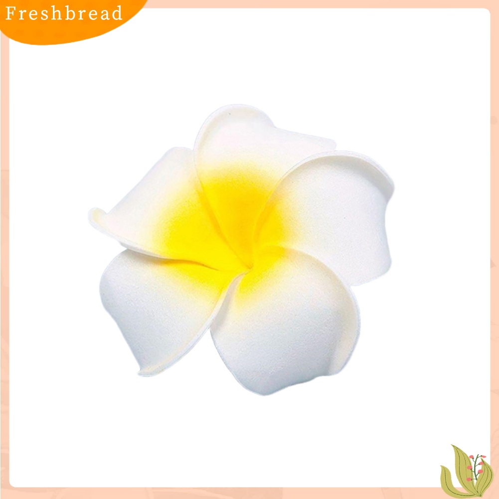 (Fresh) 2pcs Jepit Rambut Wanita Bentuk Bunga Plumeria Hawaii Bahan Busa Untuk Pesta Pernikahan