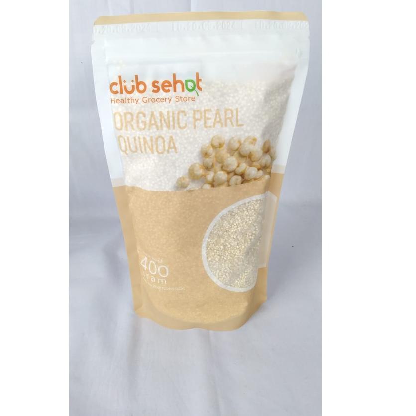

Terkini--CLUB SEHAT - QUINOA PEARL ORGANIC ( WHITE QUINOA ) 400G