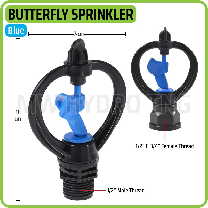 Alat Penyiram Taman Model Kupu Kupu Biru / Blue Butterfly Sprinkler