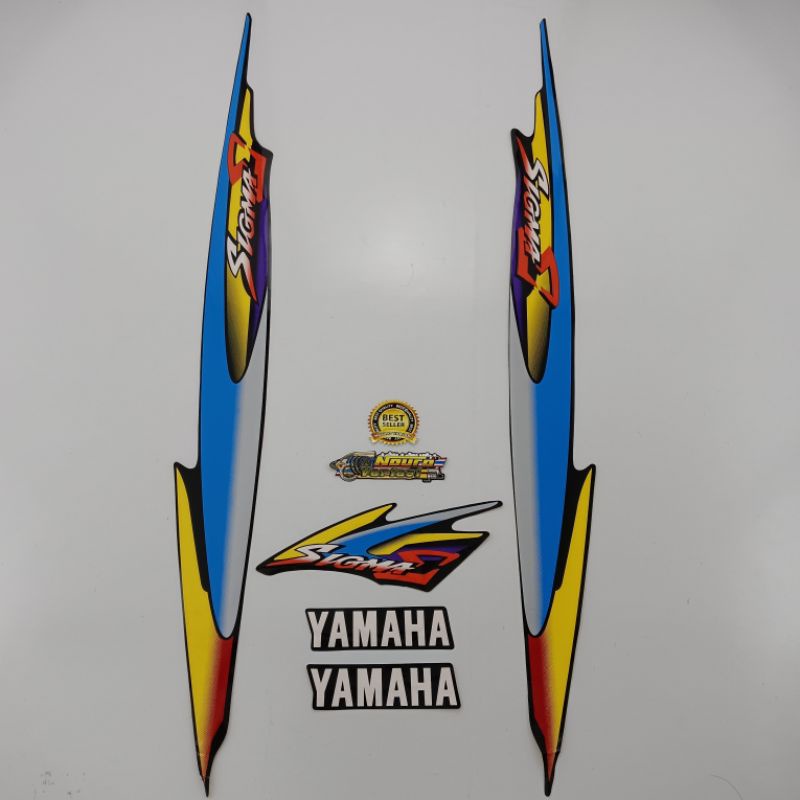 Striping Yamaha Sigma body standar biru berkualitas murah