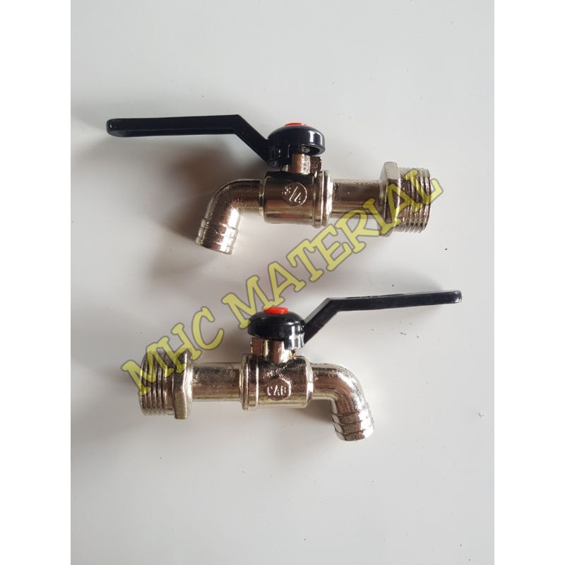 KRAN AIR BESI GAGANG HITAM 1/2" 3/4" GHC CAB / KRAN AIR TEMBOK / KRAN TEMBOK BESI/ KRAN TAMAN