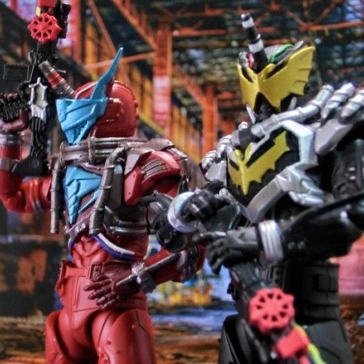 SHODO-O Kamen Rider 6 - Night Rogue & Blood stark + Parts weapon