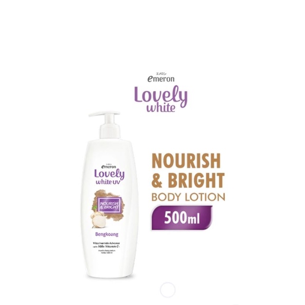 Jual EMERON LOVELY Body Lotion Silky White 500ml Shopee Indonesia