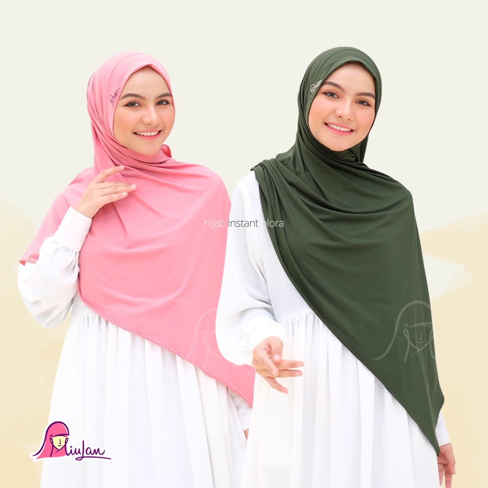 Pashmina Instant ZALEA Jilbab Instant Panjang Modis Kekinian Bahan Jersey