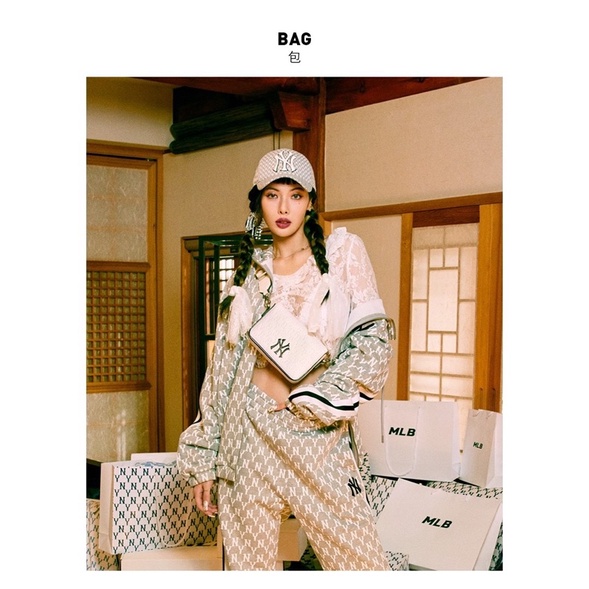 Tas MLB white new Design Bag Monogram Hoodie bag Ny