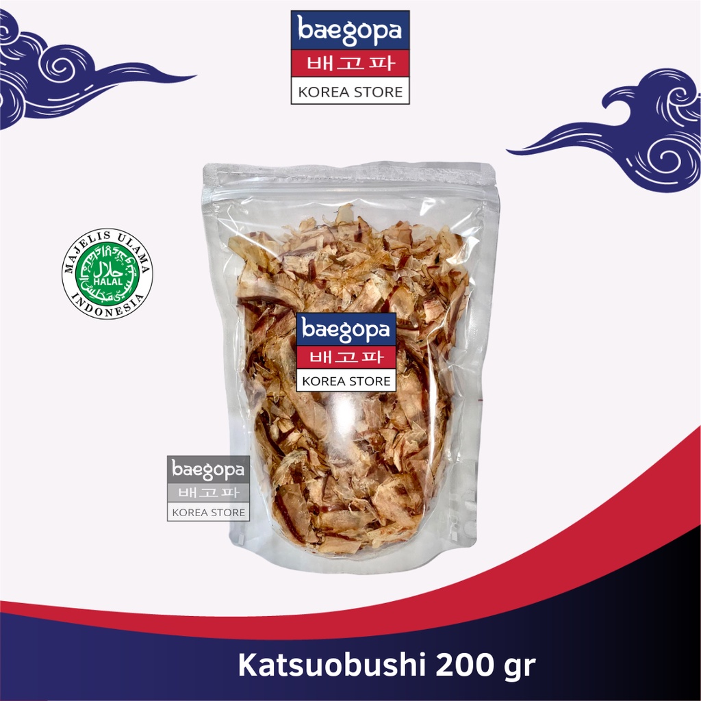 

KATSUOBUSHI Cakalang Flakes 200 g │ Taburan Takoyaki Katsuobushi Serutan Ikan Cakalang Halal