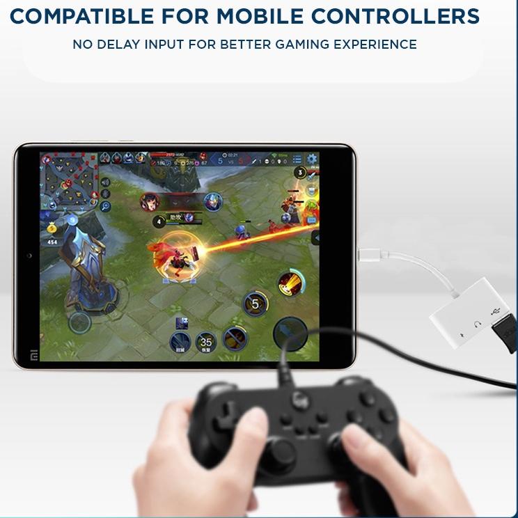 Original Topspot Type C OTG 3.5MM Earphone Adapter headset type c to USB DP QC Pengisian Cepat Konve