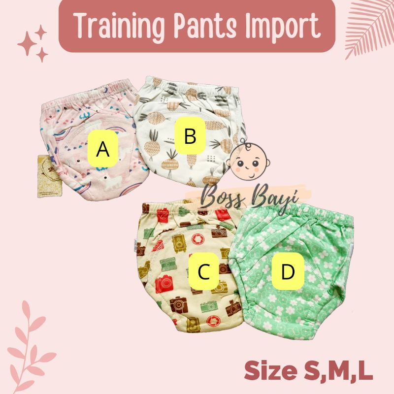 BOSS BAYI - Training Pants Anak Import / Potty Pants / Celana Dalam untuk Toilet Training