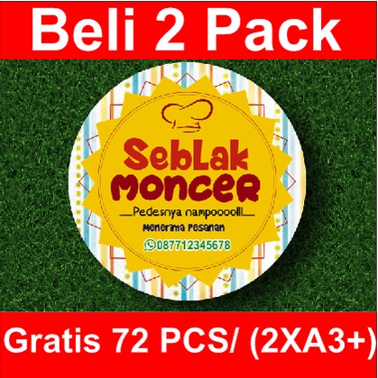 

STIKER LABEL PRODUK LINGKARAN "SEBLAK MONCER