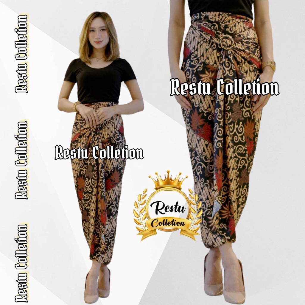 Rok Lilit Warp Skirt Serut Songket Jumputan Batik Panjang Wanita Bawahan Kebaya Kondangan Nikahan Wisuda Modern Tunangan Cewek Bahan Sutra HQ Premium All Size Motif Aurel Gold Bestseller