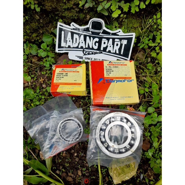 laher bearing kruk as set kanan kiri vespa super sprint ps px pxe merk danmotor