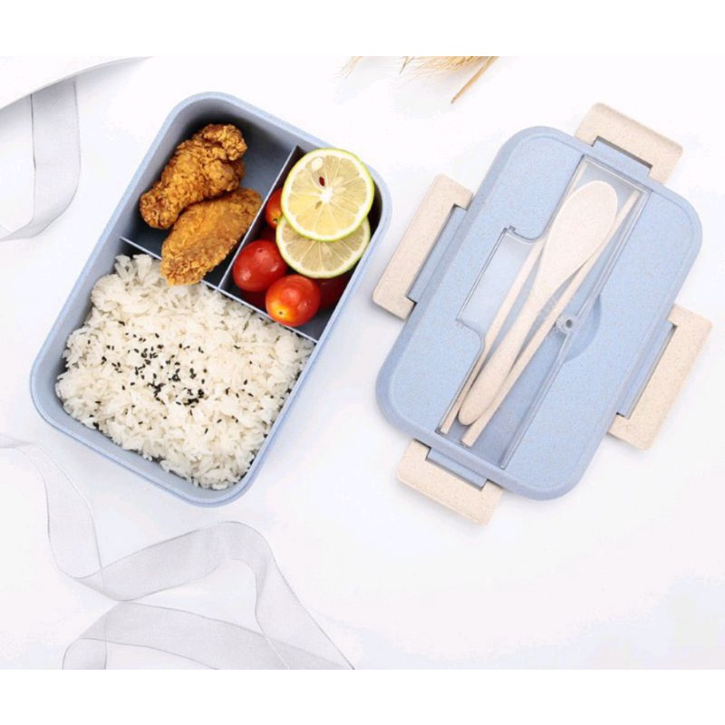BLESSHOP Kotak Bekal Lunch Box Wadah Makan Siang Gelas Soup Cangkir Sup