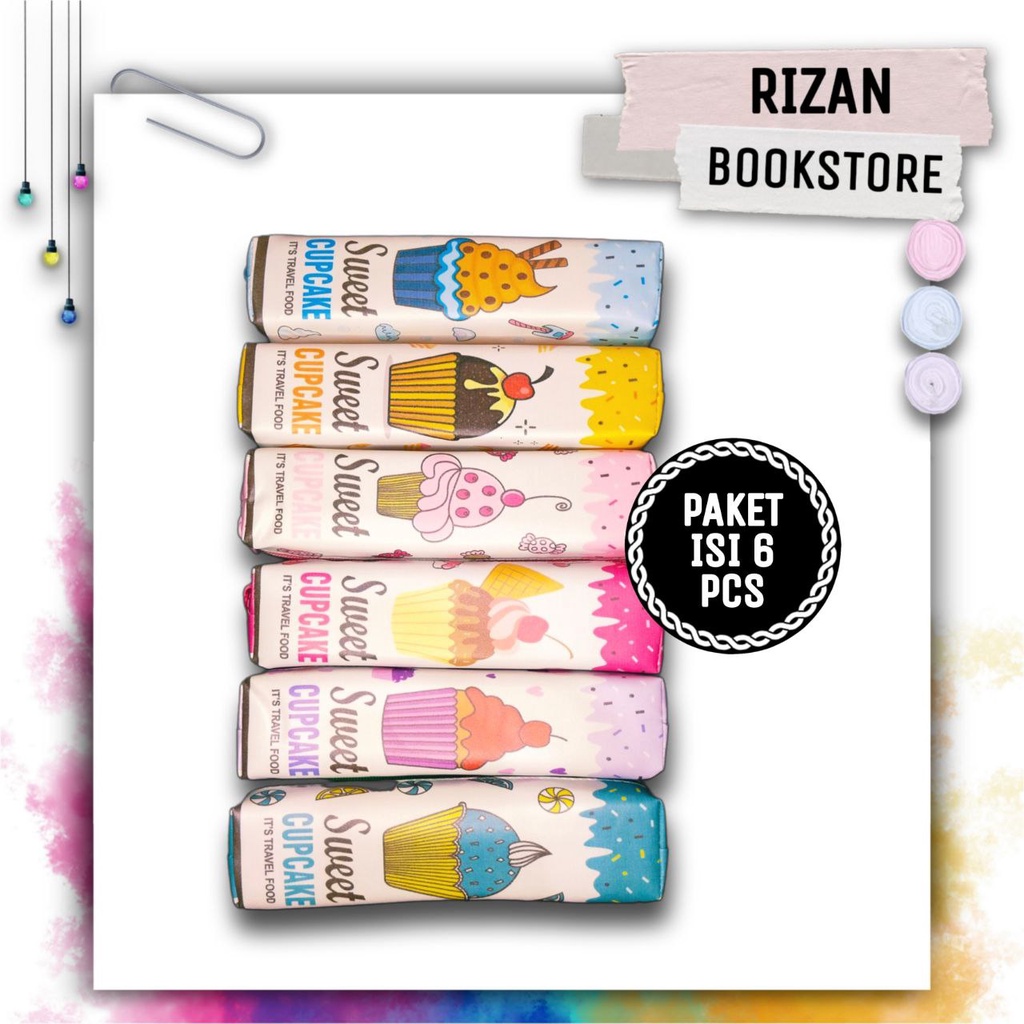 

Paket RESELLER Kotak Pensil Gambar Cupcake (6 PCS)