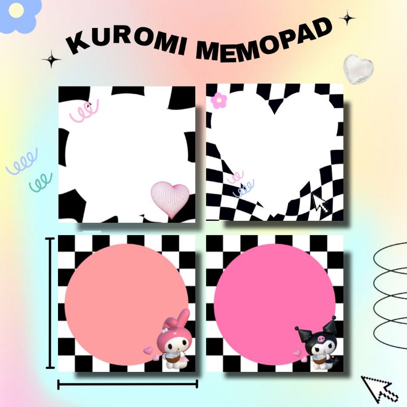 

Kuromi Korean Aesthetic Memopad