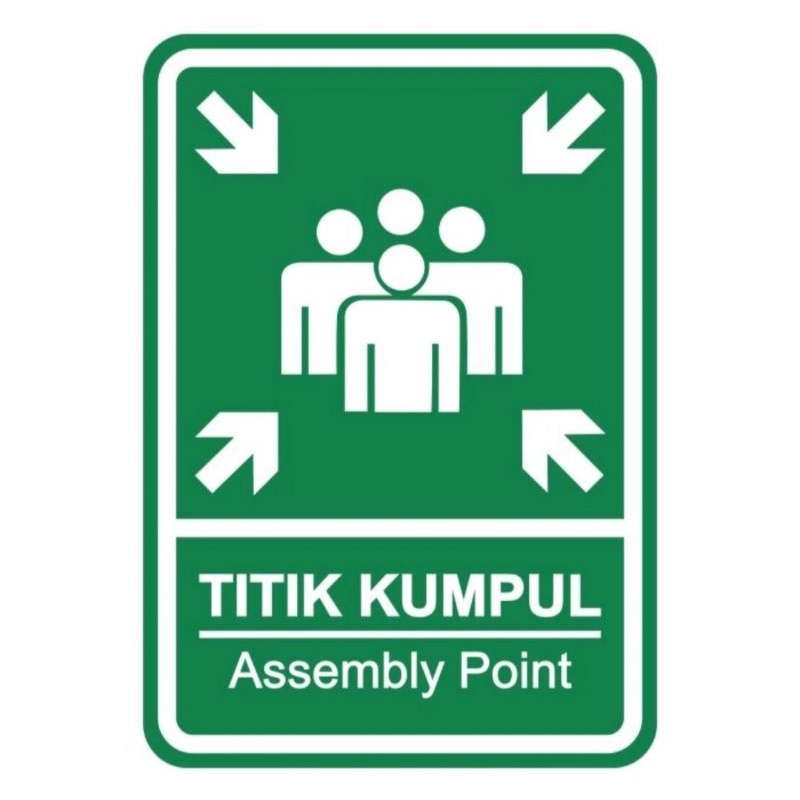 Rambu titik kumpul 40x60cm promo