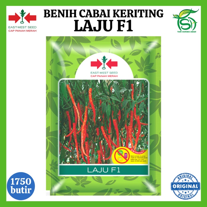 Benih Cabai Keriting LAJU F1 1750 Biji - Bibit Cabe Cap Panah Merah