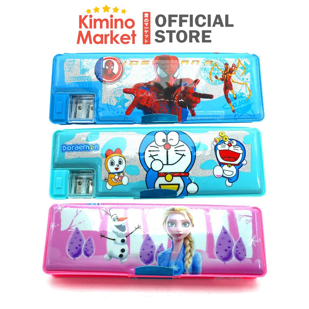 Kotak Pensil (Pencil Case) Unik Doraemon, Unicorn, Frozen Lengkap Canggih