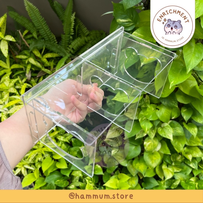 Tunnel Hamster Akrilik | Terowongan Hamster Underground | Platform Akrilik Hamster