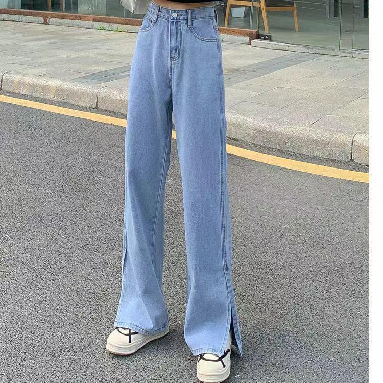 Vanesha Margaretta - 9143 Jeans kulot belah luar - jeans korean style - jeans kulot