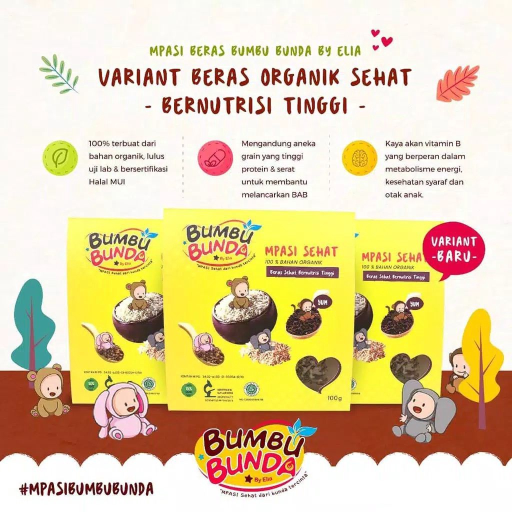 BUMBU BUNDA BY ELIA MURAH BERAS SEHAT ORGANIK / FAT OIL / KALDU BUBUK / KECAP MANIS ASIN / SAOS TIRAM / COCONUT MILK POWDER / HEALTHY SNACK CAMYL / COOKING OIL / ABON / WIJEN / PUDDING / CHEESE POWDER MPASI BAYI ANAK A1B2C3