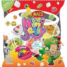 

( BERKAH ) INACO JELLY MINI ISI 5 PCS PUDING NATA DE COCO SNACK CEMILAN ANAK