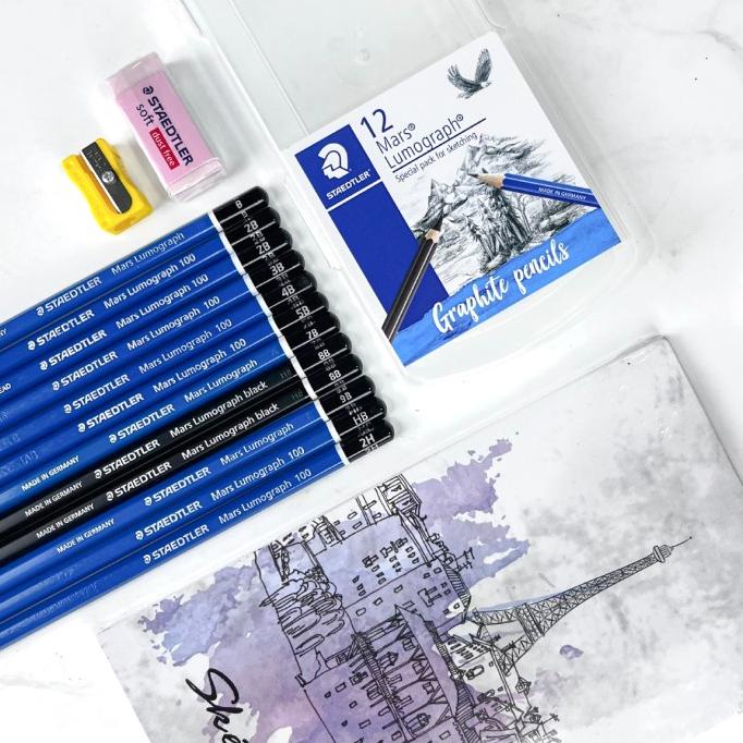 

STAEDTLER Paket Pensil Menggambar Pro- Free Buku Sketsa Gambar