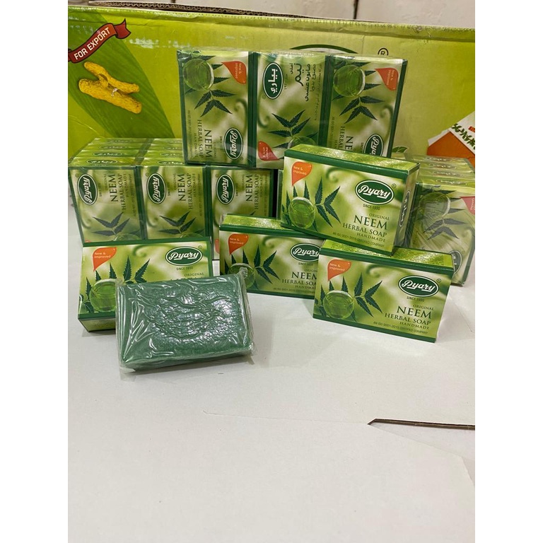 Sabun Arab Pyary 100% Original Sabun Herbal Turmeric Soap Pemutih Wajah Badan Putih Cerah Alami