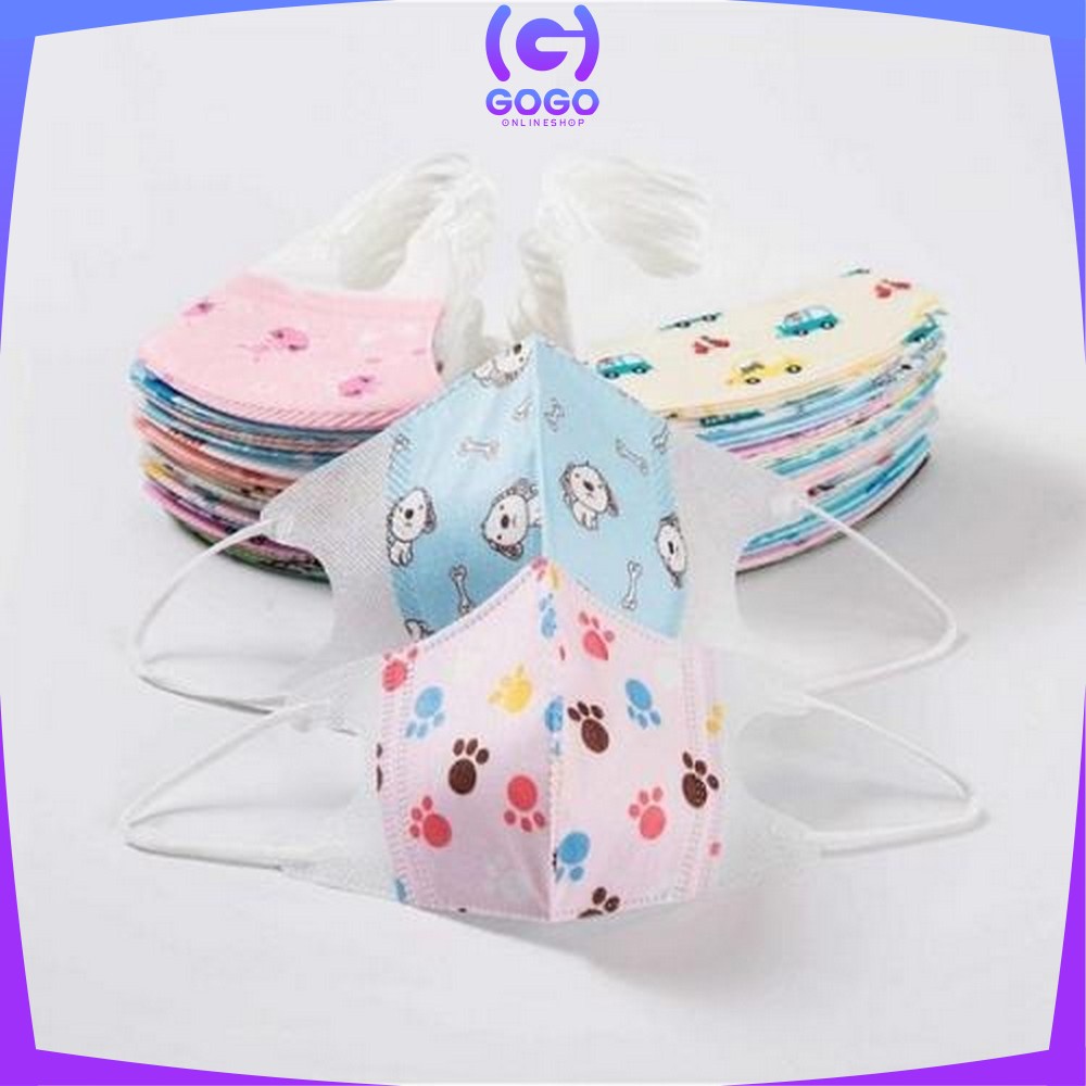 GOGO-C280 Masker Anak Duckbill 50Pcs 3Ply Earloop Kids Face Mask Masker Duckbil Anak Karakter Kartun