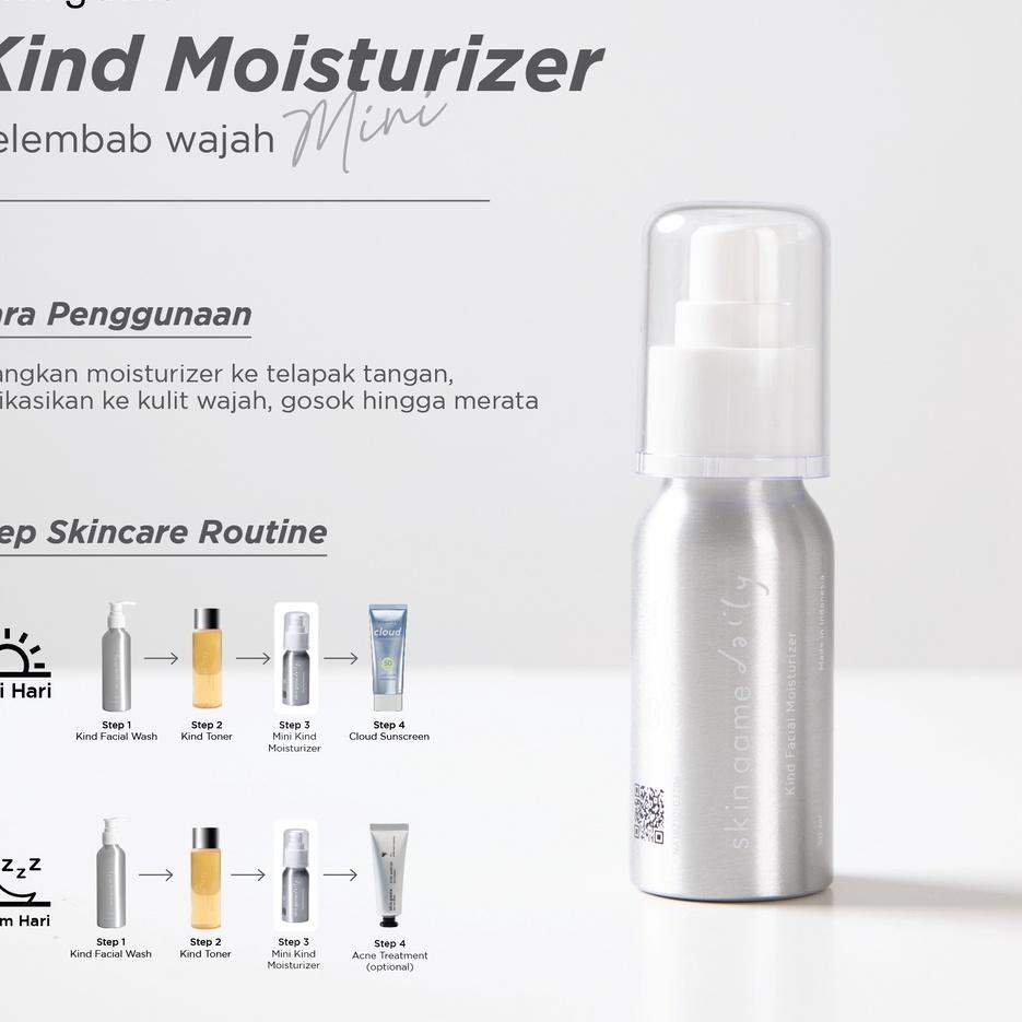 Promo Akhir Tahun Skin Game Kind Moisturizer 50 ml - Pelembab Wajah PAS3