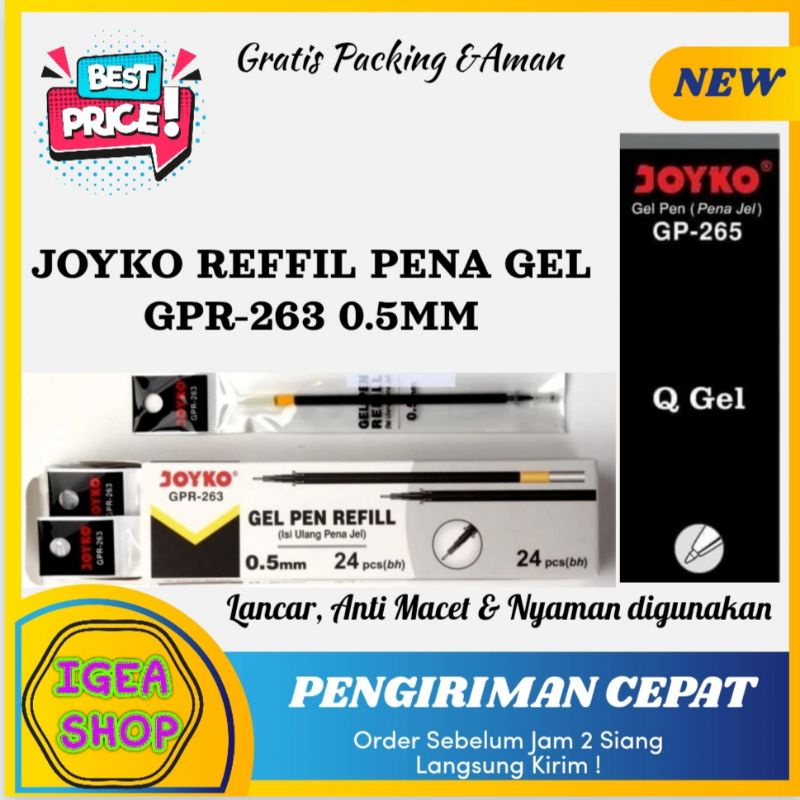 

Isi Pena Gel / Refill Pena Gel Joyko GPR 263 / Pena Gel (1pc)