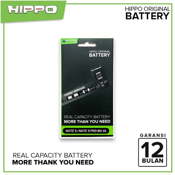 Hippo Baterai Batre Xiaomi Redmi Note 5 / 5 Pro BN 45 Original Battery Xiao Mi BN45 Garansi Resmi