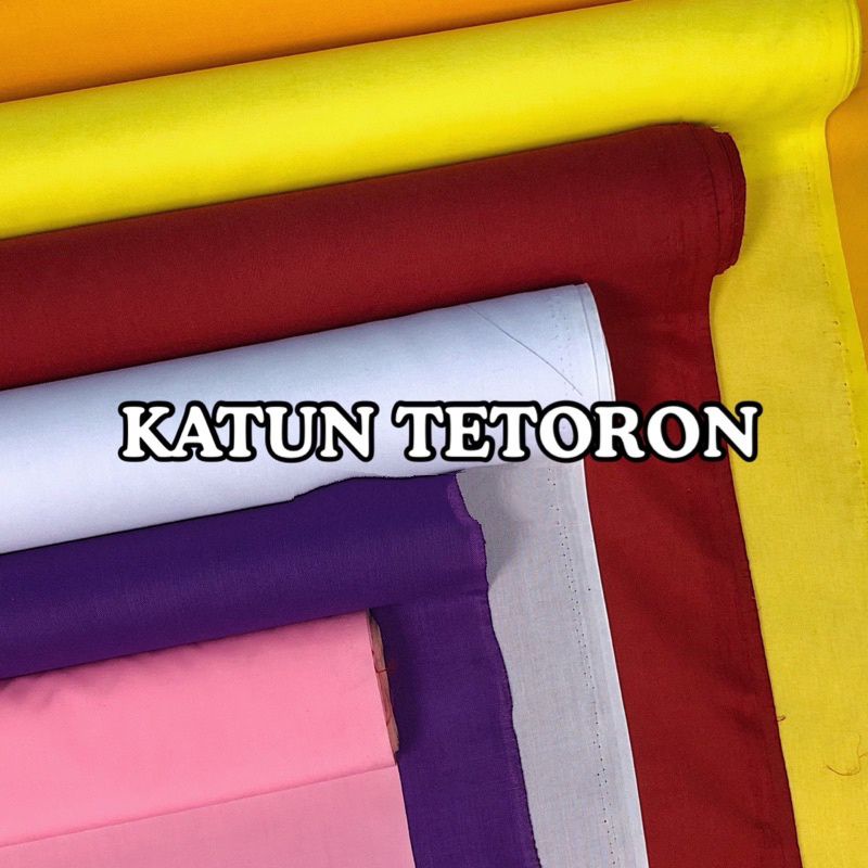 Kain Polos Tetoron Meteran
