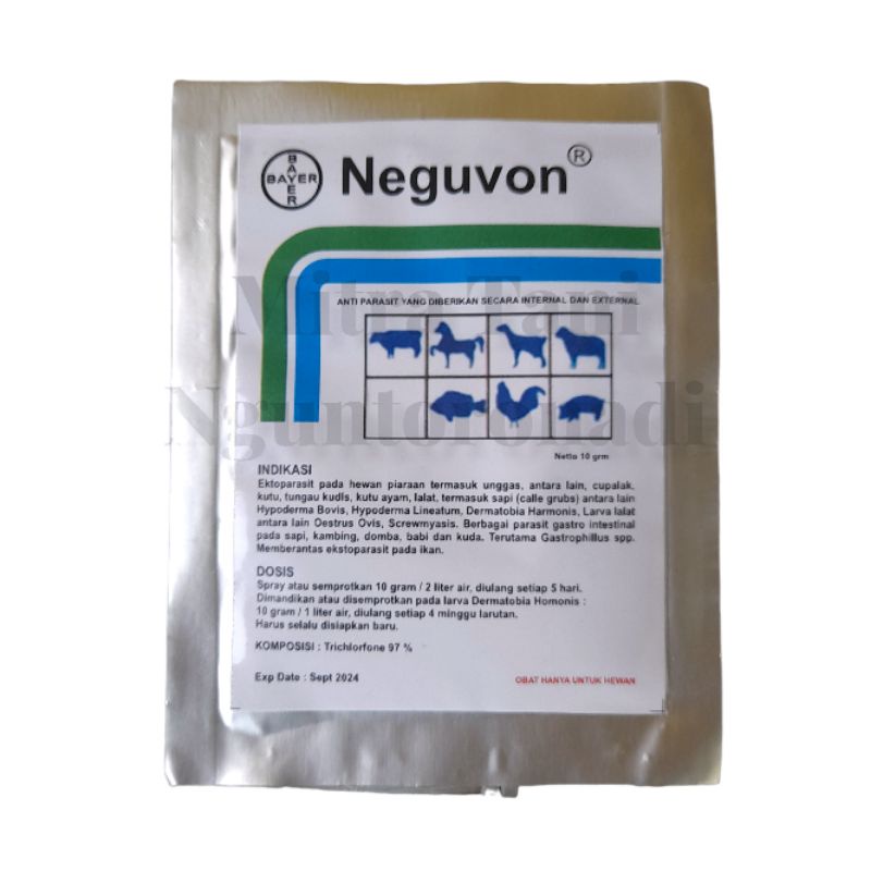 Anti Parasit Neguvon Cap Bayer 10 gr