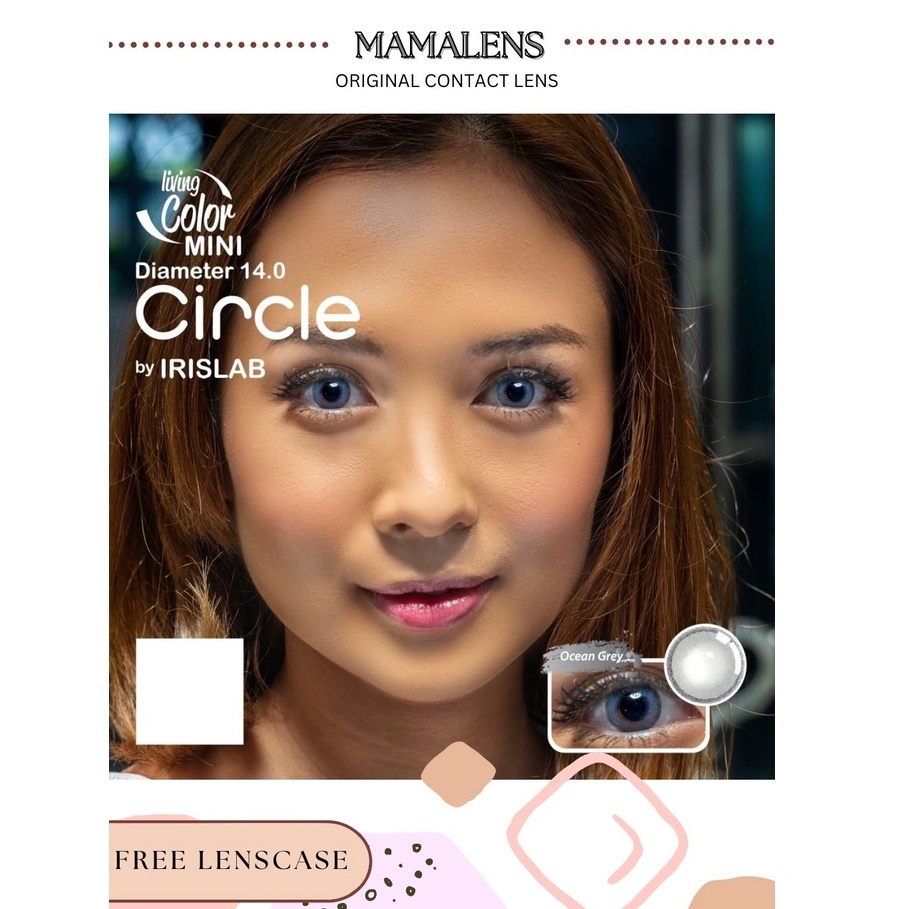 Softlens Mini Circle Normal &amp; Minus -0.50 sd -3.00 Free Lenscase -MAMALENS