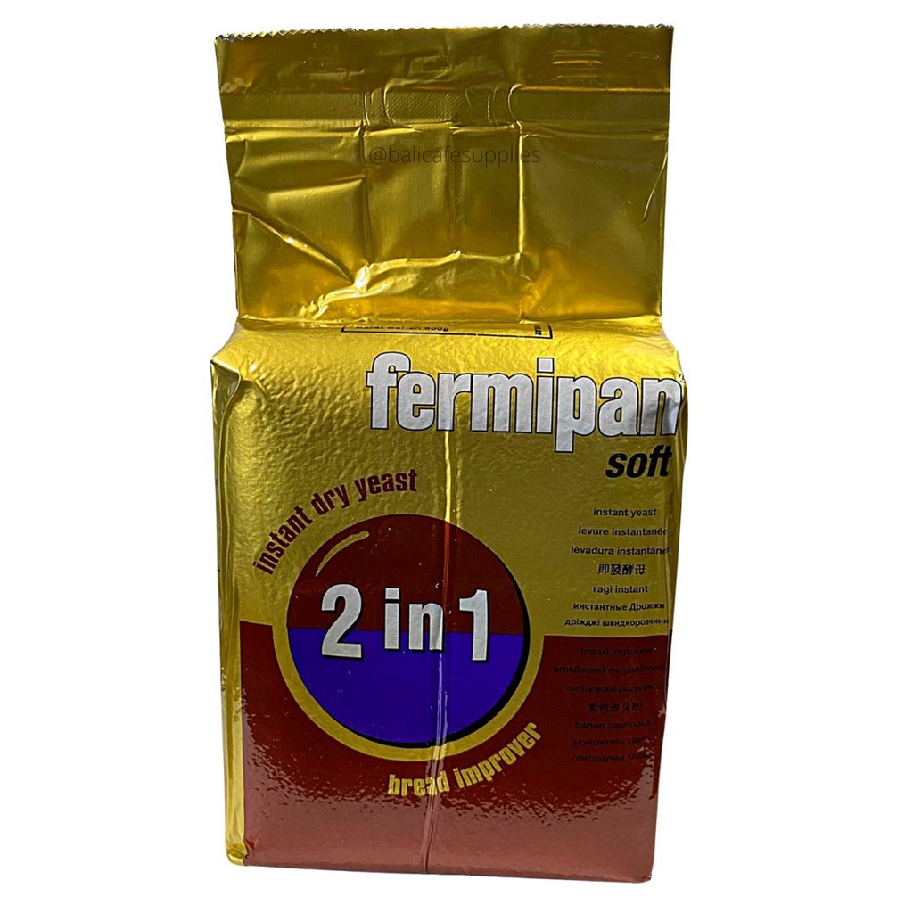 

Fermipan Instant Dry Yeast 500gr 2 in1 + Pelembut