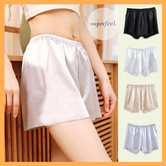 Sfl Celana Pendek Satin Sexy Wanita Santai Rumah Tidur Pants Hot 184 Lagi Promo Nih
