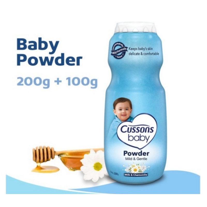 Cussons Baby Powder 200gr + 100gr/Bedak Baby