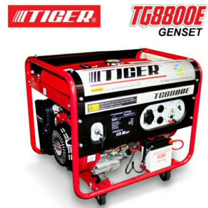 GENSET TIGER 5000 WATT TG8800 E TG 8800 generator listrik tembaga mura
