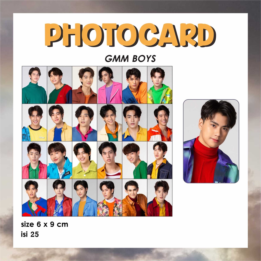 PHOTOCARD GMMTV BOYS 2022 THAI BRIGHT WIN TAY NEW OHM NANON KODE PC69
